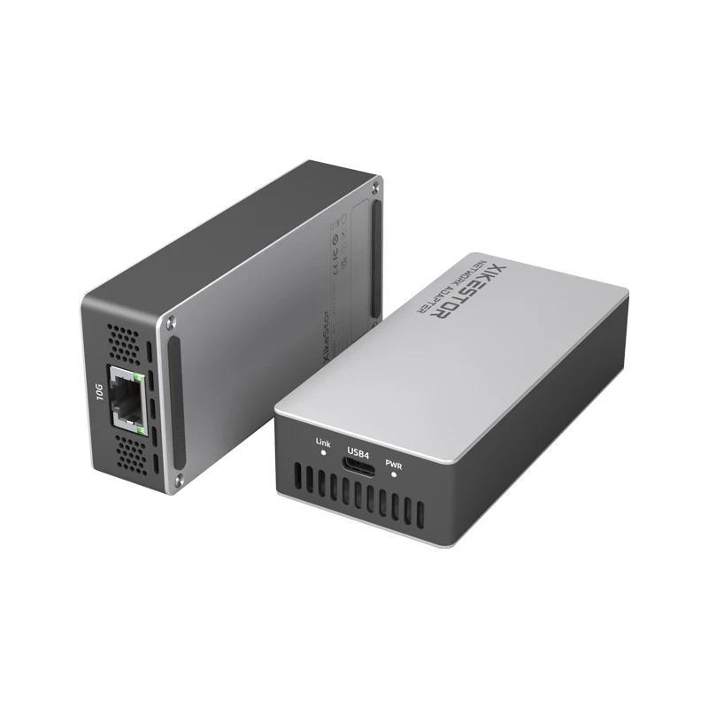 XikeStor USB to 10G BASE-T Network Card Compatible with Thunderbolt 4/3 2.5G/5G/10G Speed Driver-fre
