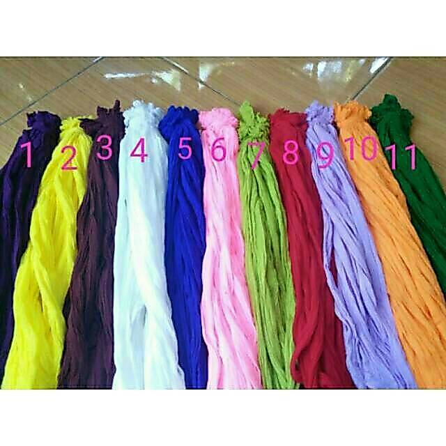 KAIN STOKING WARNA UNTUK BUNGA / stoking polos / bahan bunga /bahan kerajinan