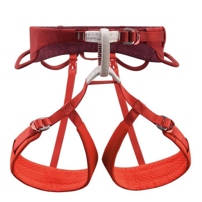kee Petzl ADJAMA Safety Harness for Rock Climbing - Dark Red, Sterbaikk