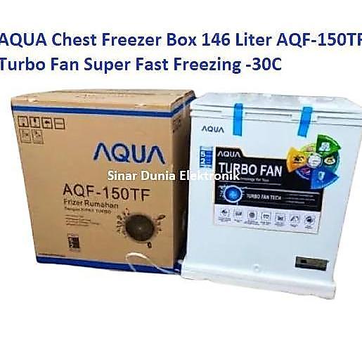 AQUA Chest Freezer Box Freezer 146L Turbo Fan AQF-150TF AQF 150TF