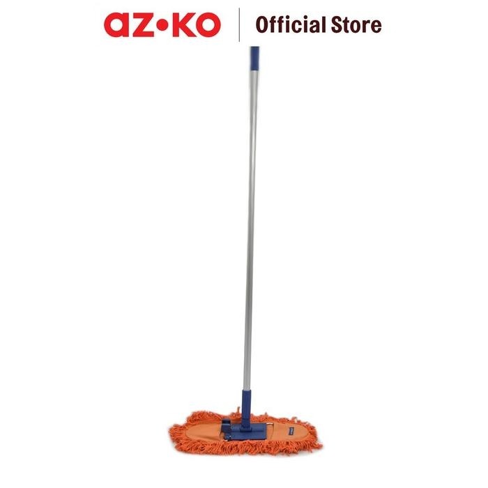AZKO Krisbow Alat Pel Lantai Deluxe 18 Inch - Oranye Floor Mop Pembersih Lantai Pel Lantai Cleaning 