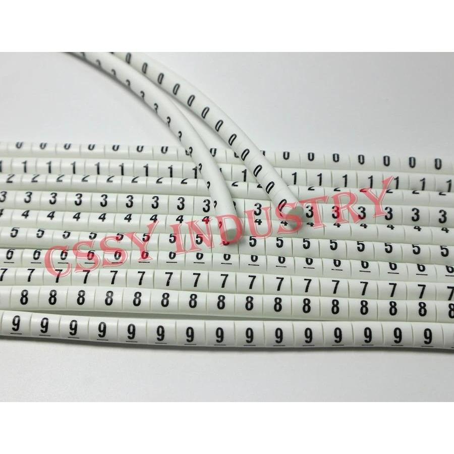 1000pcsset print Cable Markers 0510mm2   number 0123456789 10 fferent number Cable Wire Markers