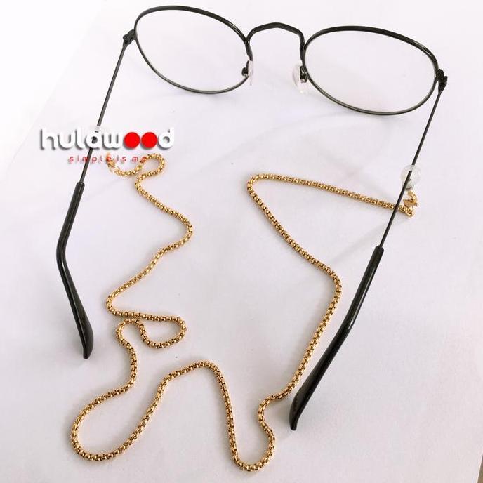 Donna- Rantai Kacamata Titanium Stainless Anti Karat Pria Nita Fashion