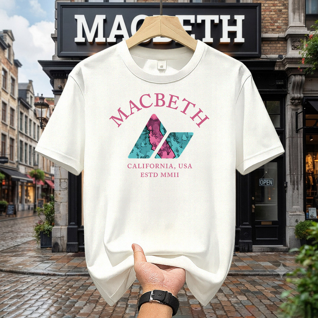 Kaos Macbeth Pria T Shirt Distro Putih 100% Original Model Terbaru 2026 Cotton Combed 24s Asli Baju 
