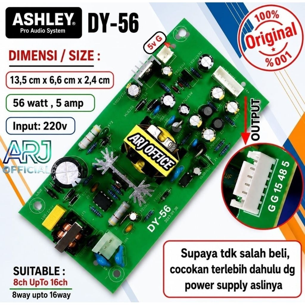 modul PSU power suplai supply mixer Ashley onyx 8 Hero king xman PSU mixer Idealhome