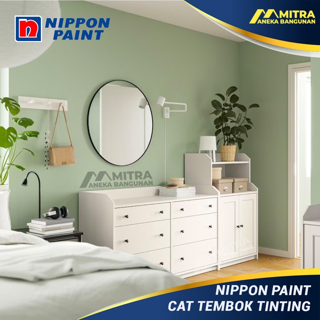 CAT TEMBOK NIPPON PAINT SWEET ESCAPADE NP BGG 1759 T / SAGE GREEN / CUSTOM WARNA TINTING