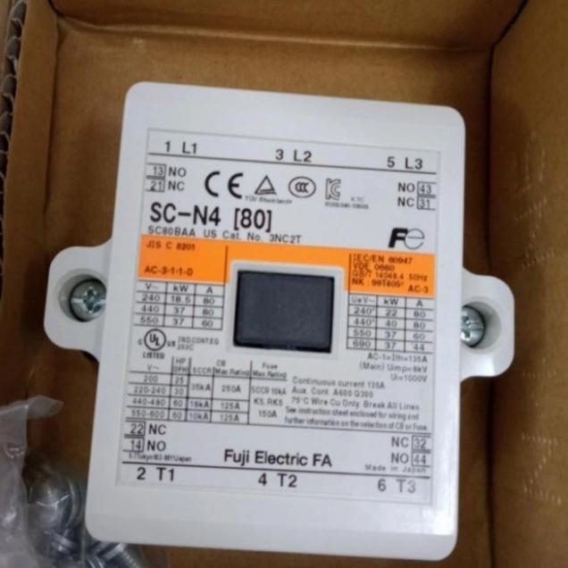 kontaktor Fuji SC-N4 220v 3p contactor Fuji scn4 220volt Fuji