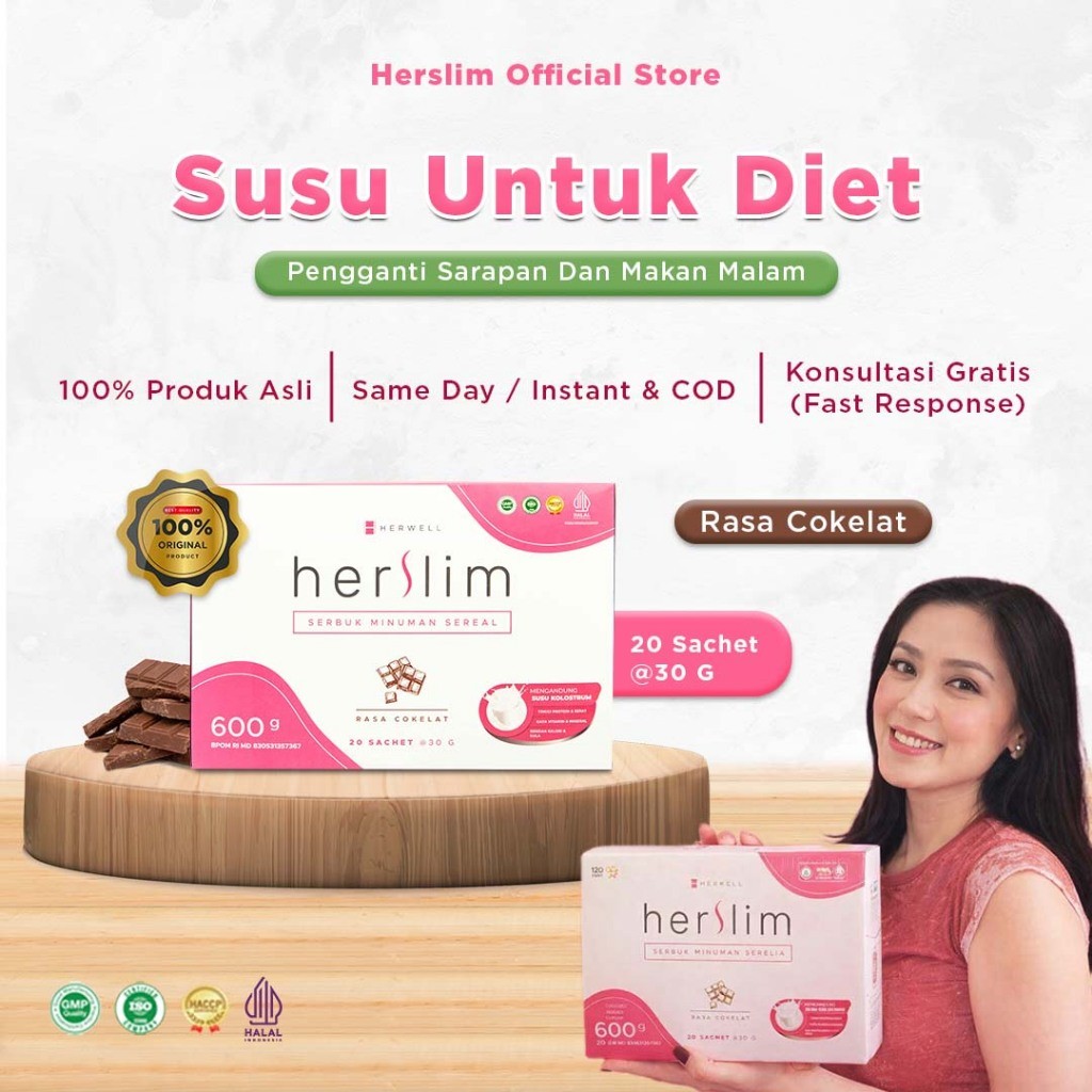 Herwell - Herslim Minuman Diet 20 Sachet BPOM