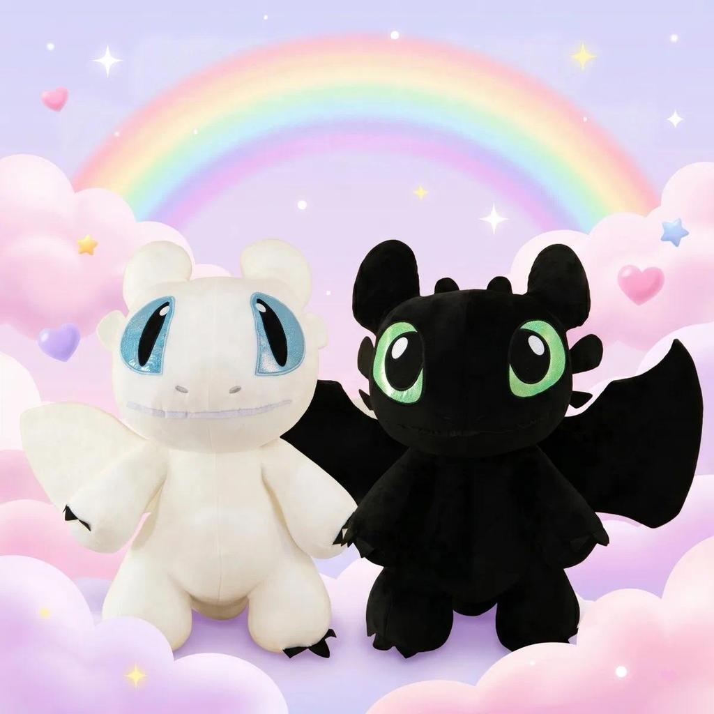Toothless Stuffed Doll Light Dragon Plush Toy Cushion Cute Cartoon Night Plush Pillow Toothless Drag