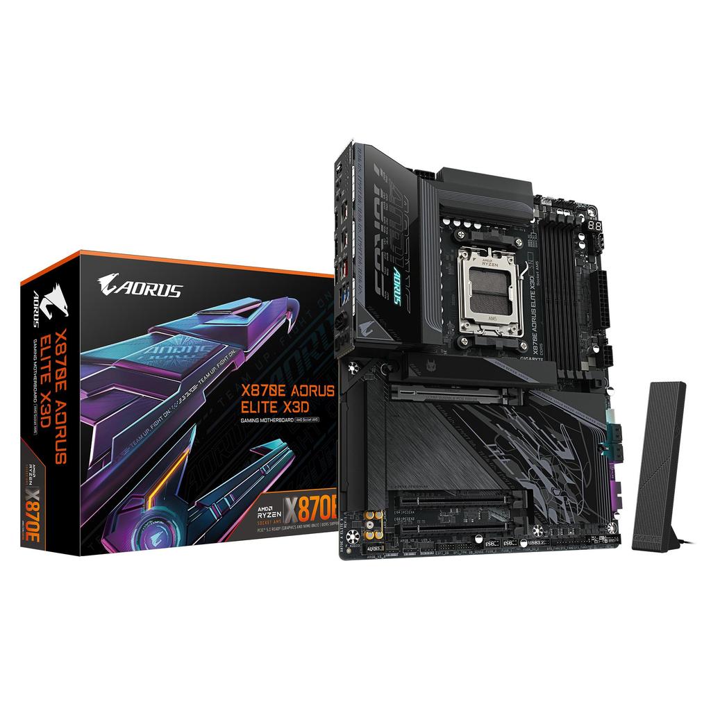 Motherboard Gigabyte X870E Aorus Elite X3D (AM5, AMD, X870, DDR5, USB3.2, SATA3)