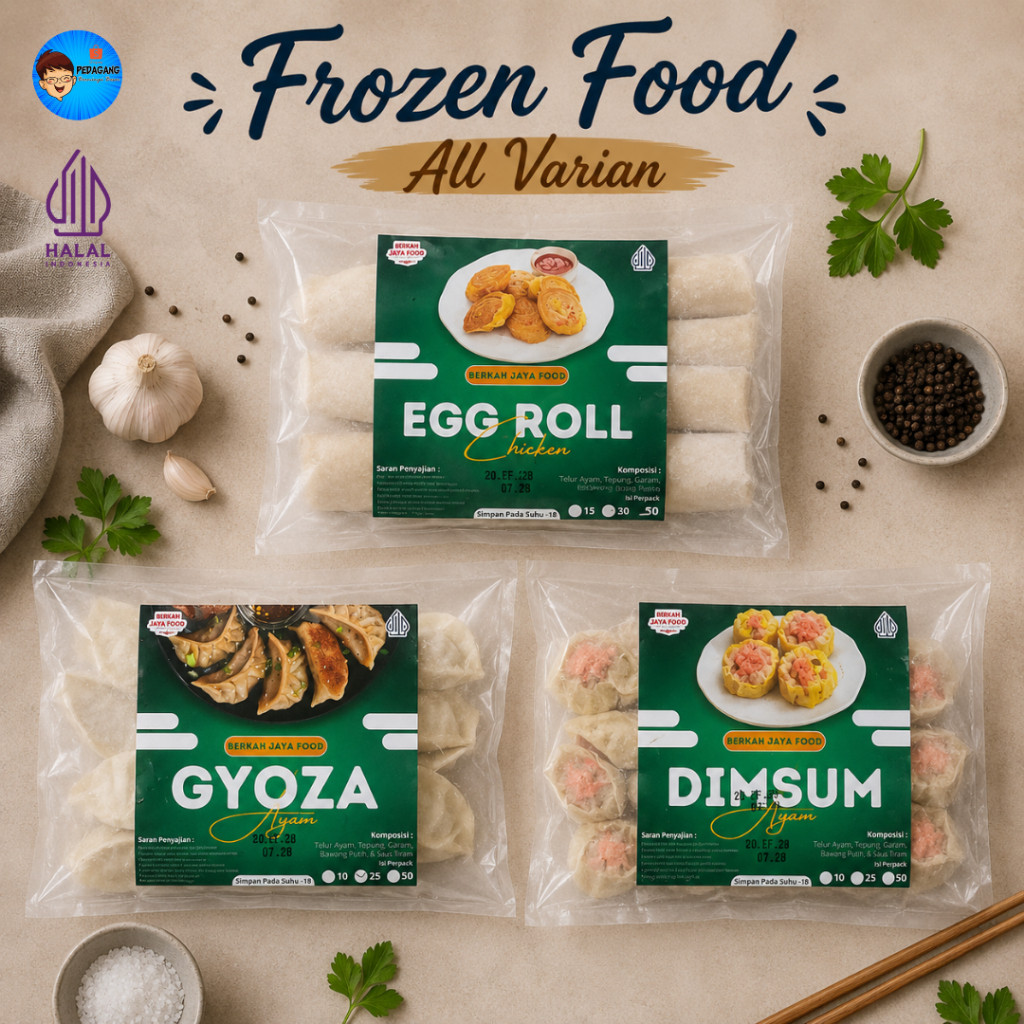 [HRC] Frozen Food All Varian / Makanan Beku Siap Masak / Aneka Frozen Pilihan / Dimsum Gyoza Egg Rol