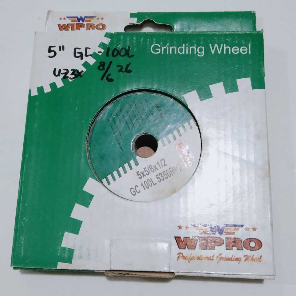 WIPRO GRINDDING WHEEL BATU GERINDA ASAH 5" INCH WIPRO BATU GERINDA DUDUK