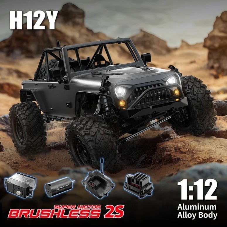 MJX H12Y JEEP JK RC Car Offroad Adventure Brushless Sesorless Waterproof VS MN128