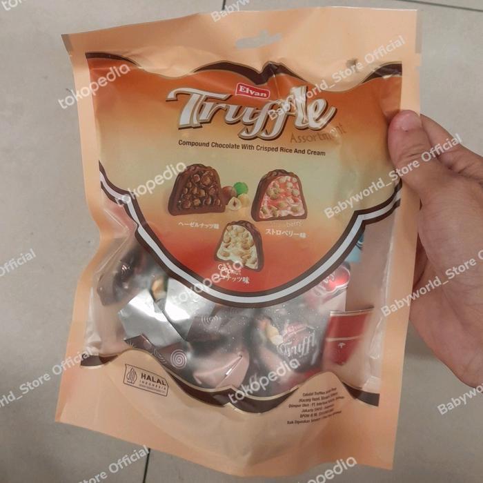 Elvan TRUFFLE chocolate ASSORTMENT coklat IMPORT TURKI 150gr