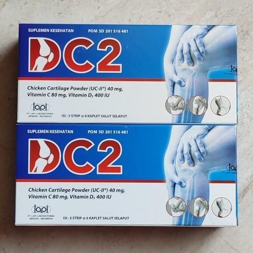 [Stok Baru] DC2 / DC 2 SUPLEMEN UNTUK TULANG DENGAN VIT C DAN D ISI 30 TABLET
