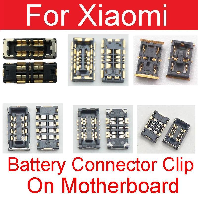 2pcs Battery FPC Connector Clip on MainBoard For Xiaomi Note 2 3 Mix 2S 3 Max 2 3 Mi F1 A1 A2lite Fo