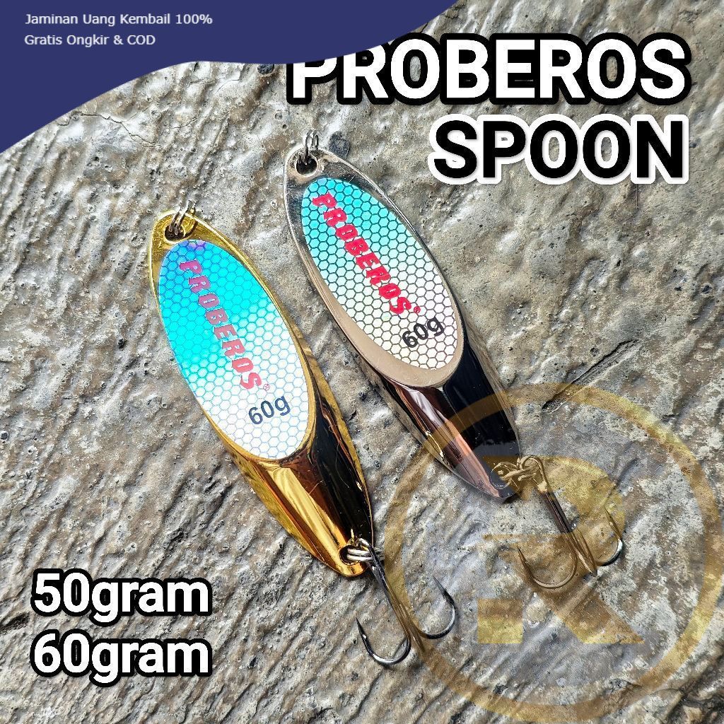 RC PROBEROS SPOON umpan lure casting tenggiri barracuda
