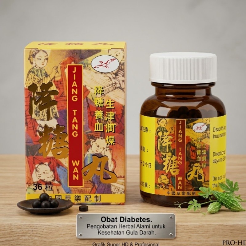 Jiang tang wan obat herbal diabetes asli import LS
