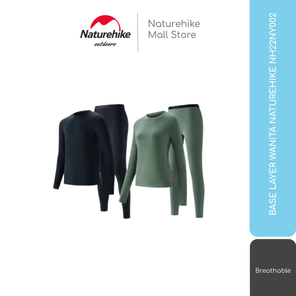BASE LAYER SET UNDERWEAR WARM PAKAIAN TERMAL WANITA NATUREHIKE NH22NY002