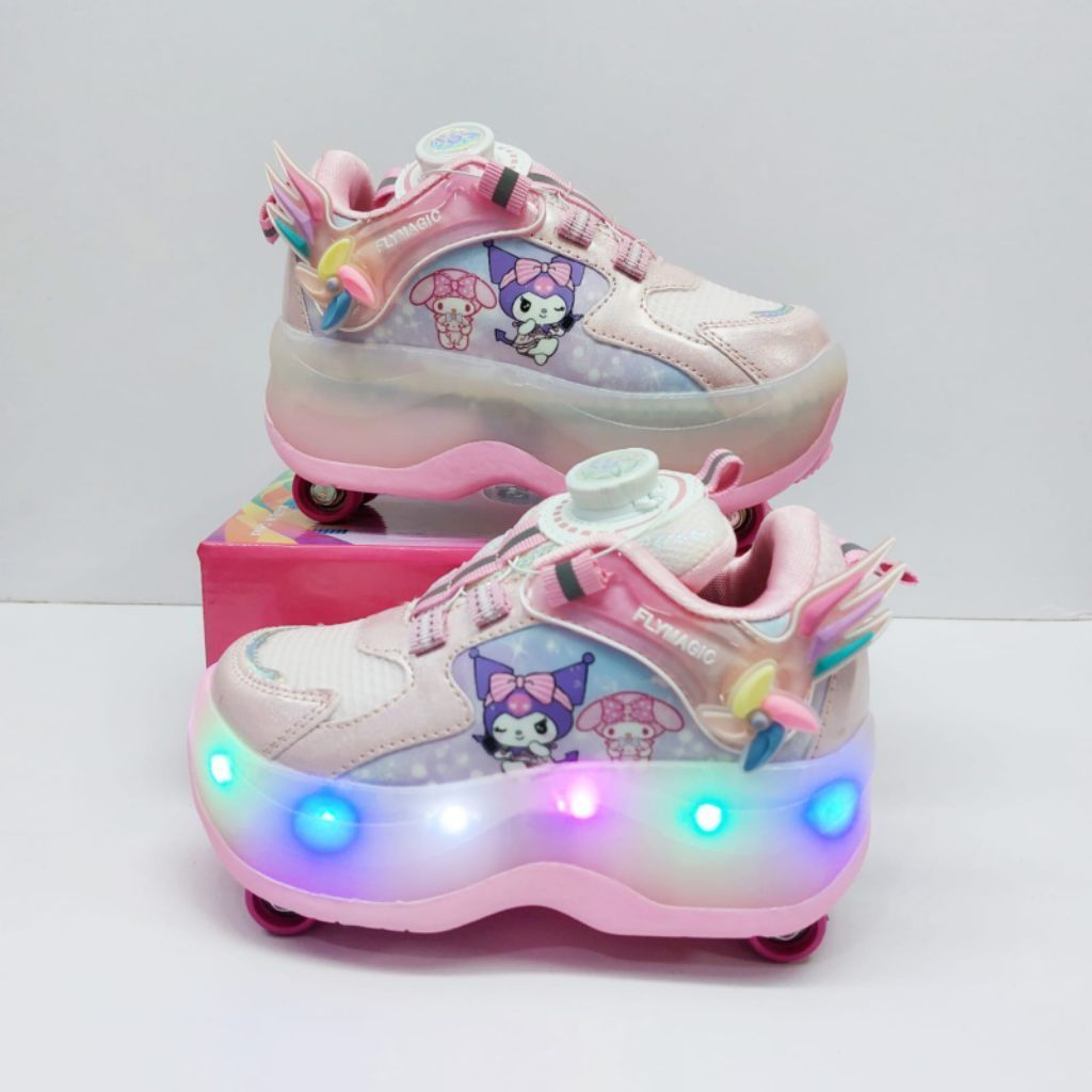 LED SEPATU RODA 4 ANAK  / SEPATU RODA ANAK / SEPATU RODA / SEPATU RODA ANAK PEREMPUAN / SEPATU RODA 