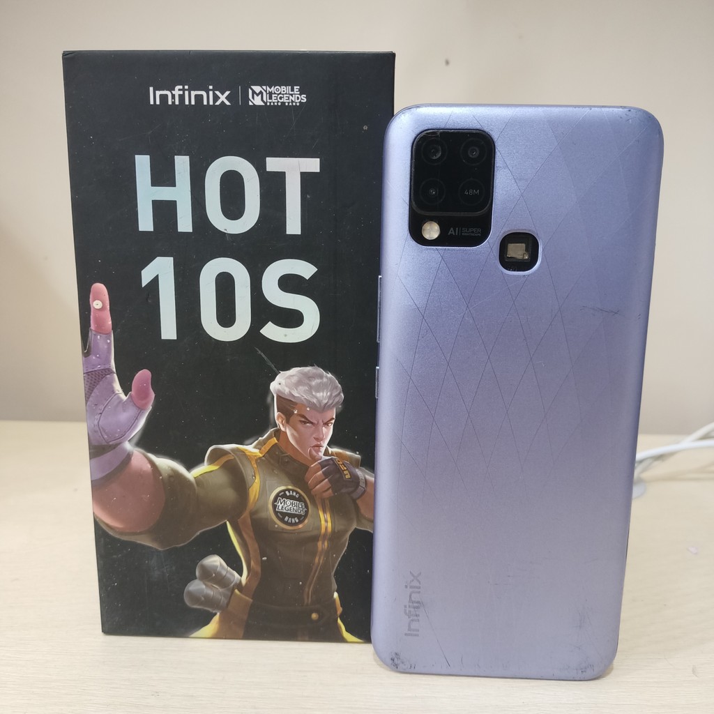 Handphone Infinix Hot 10S Ram 4/64GB ( Cek Deskripsi Minus 2225 ) 123480