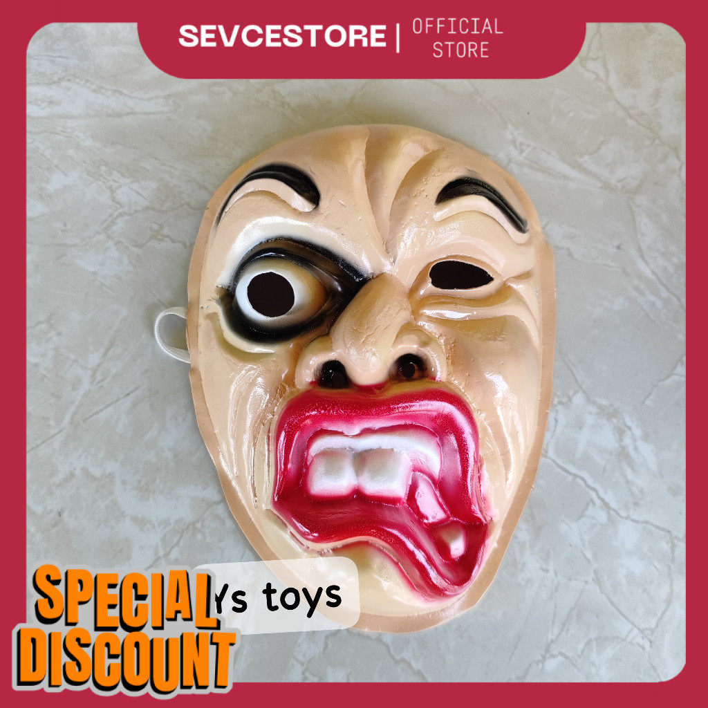 Topeng Lucu Unik Seram Kedok Karnaval HELLOWEEN GD