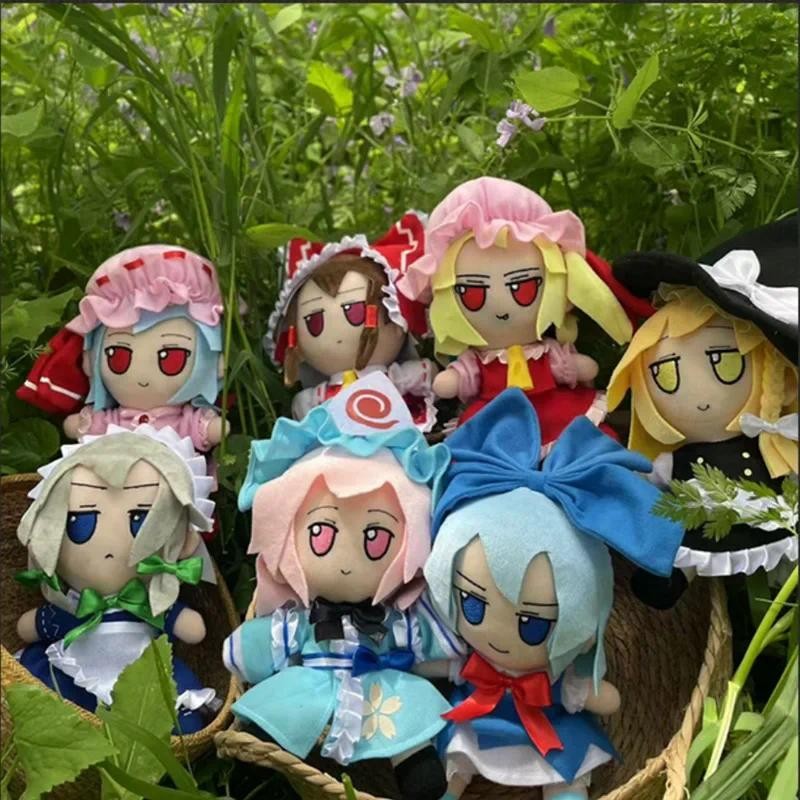 25cm Lovely Touhou Project Plushies Hakurei Reimu Stuffed Saigyouji Yuyuko Flandre Scarlet Lzayoi Sa
