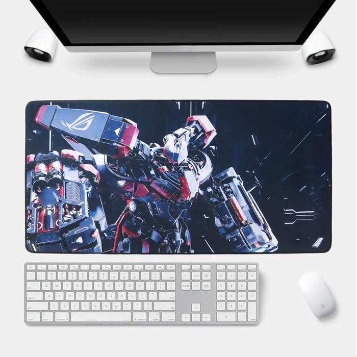 Gaming Mouse Pad Gundam XL Desk Mat 800x400 x2mm Jahit Anti Slip Murah - 1