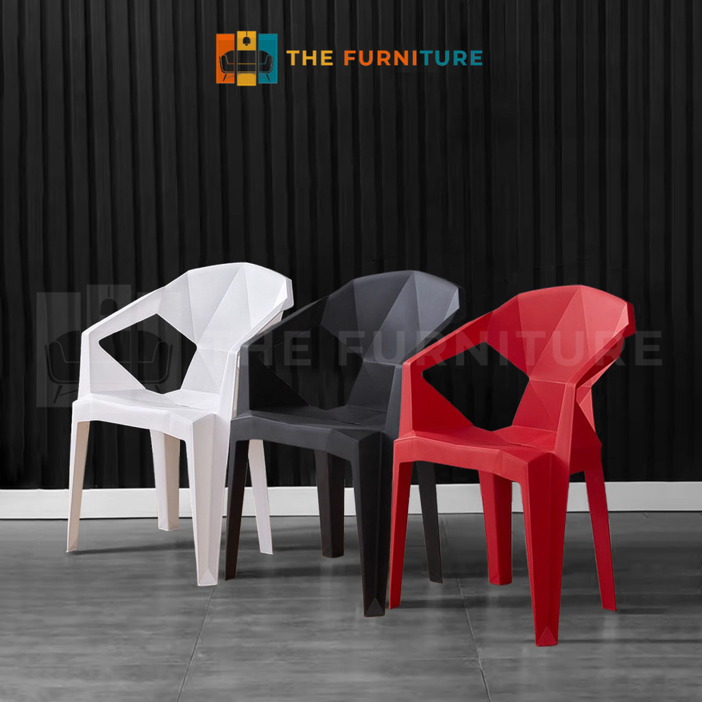 The Furniture- Kursi Plastik/Kursi Makan/Kursi Outdoor/Kursi Plastik Sandaran
