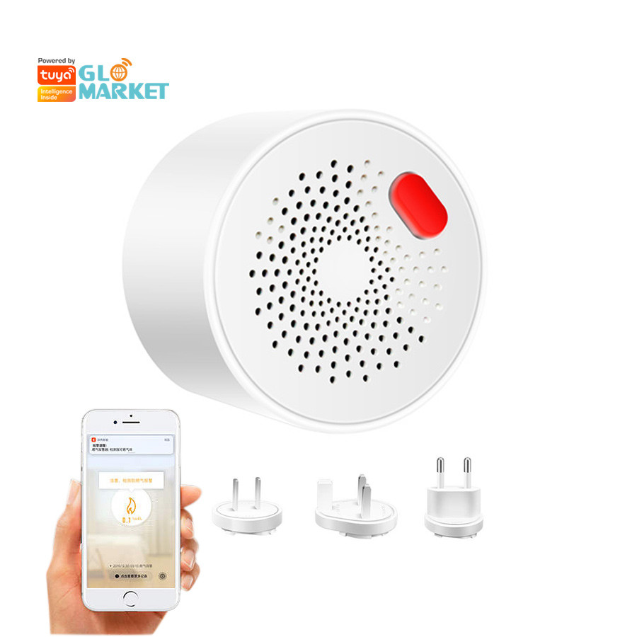 Glomarket Tuya Security Smart Carbon Dioxide Detector Gas CO2 Sensor Smart Gas Leak Detector Sensor