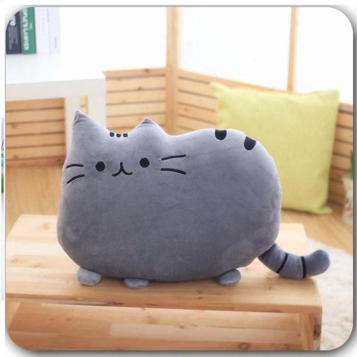 Bantal Kucing Pusheen Ukuran XL Besar Soft Halus Boneka Bantal Kucing Pusheen Boneka Kucing Pusheen 