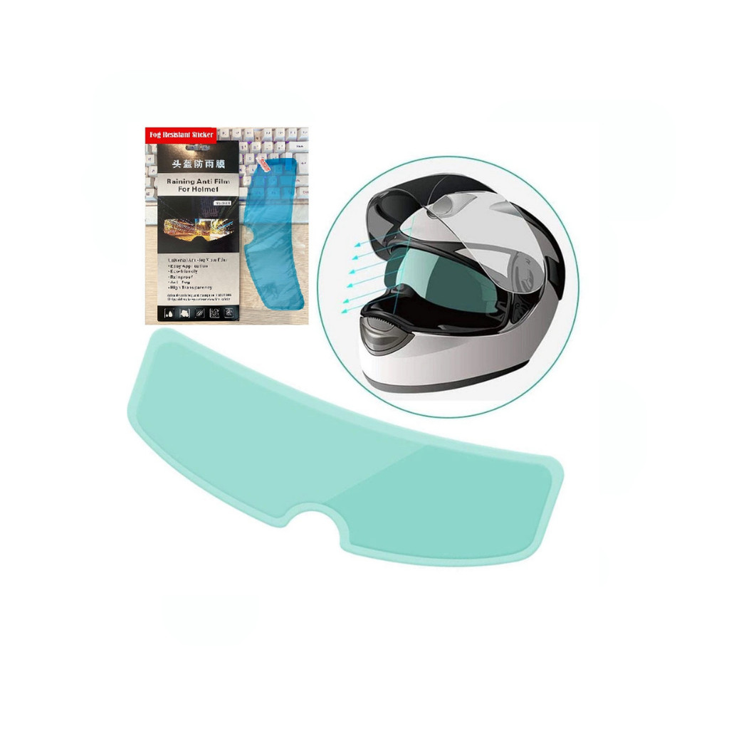 ANTI AIR HUJAN Stiker Anti Fog Kaca Helm / Anti Embun Kaca Helm Dan Anti Air Helm Fullface Premium