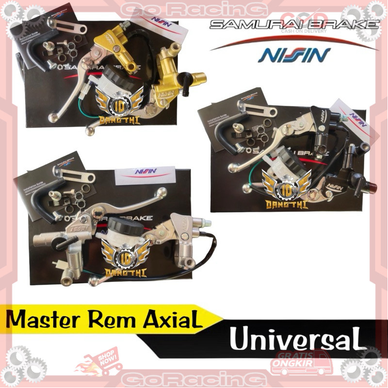 Master Rem Nissin Samurai Axial Set Kiri Kanan Handle Master Rem Samurai Universal Ninja Vixion Byso