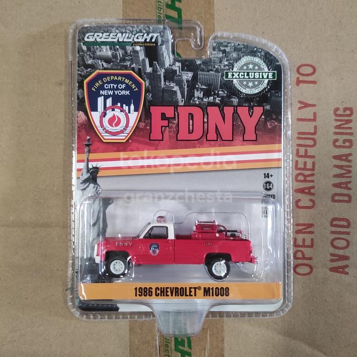 GREENLIGHT 1986 CHEVROLET M1008 - FDNY - NEW YORK CITY FIRE DEPARTMENT BEST