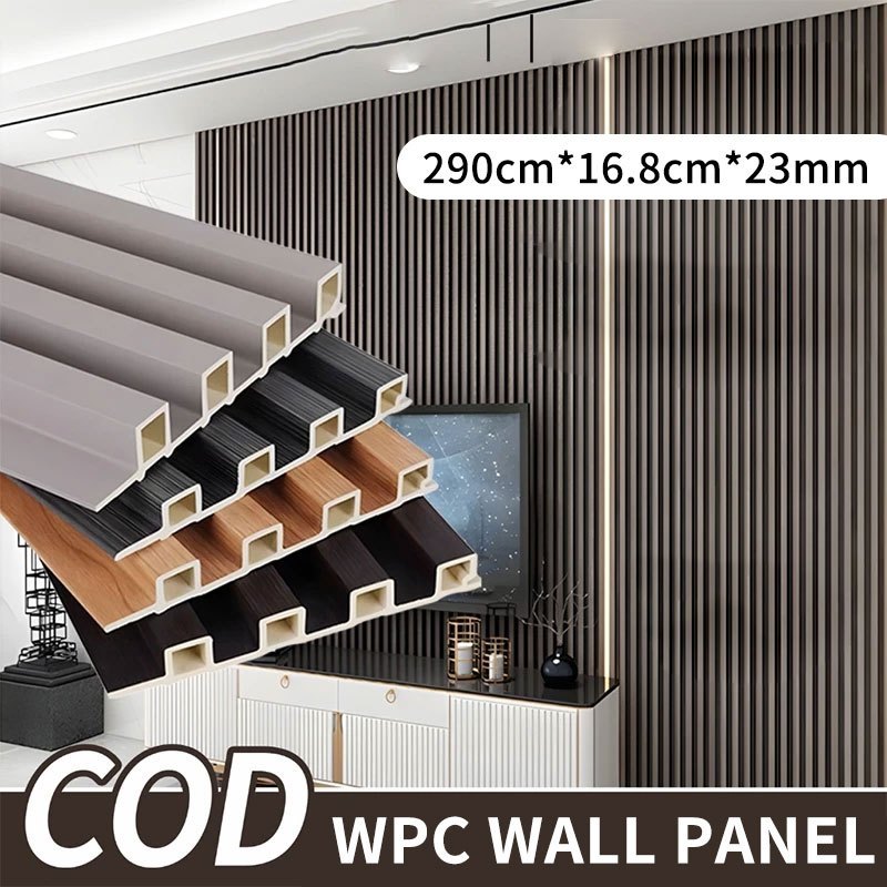 (COD) Wood Panel Motif Kayu Aestetic Dinding 3D Wall Panel WPC Kayu