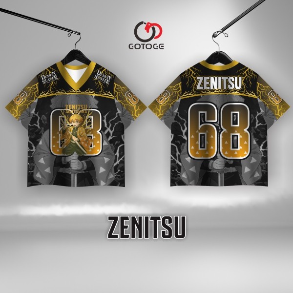 Distromax - Jersey Series Anime Zenitsu Unisex Streetwear Oversize