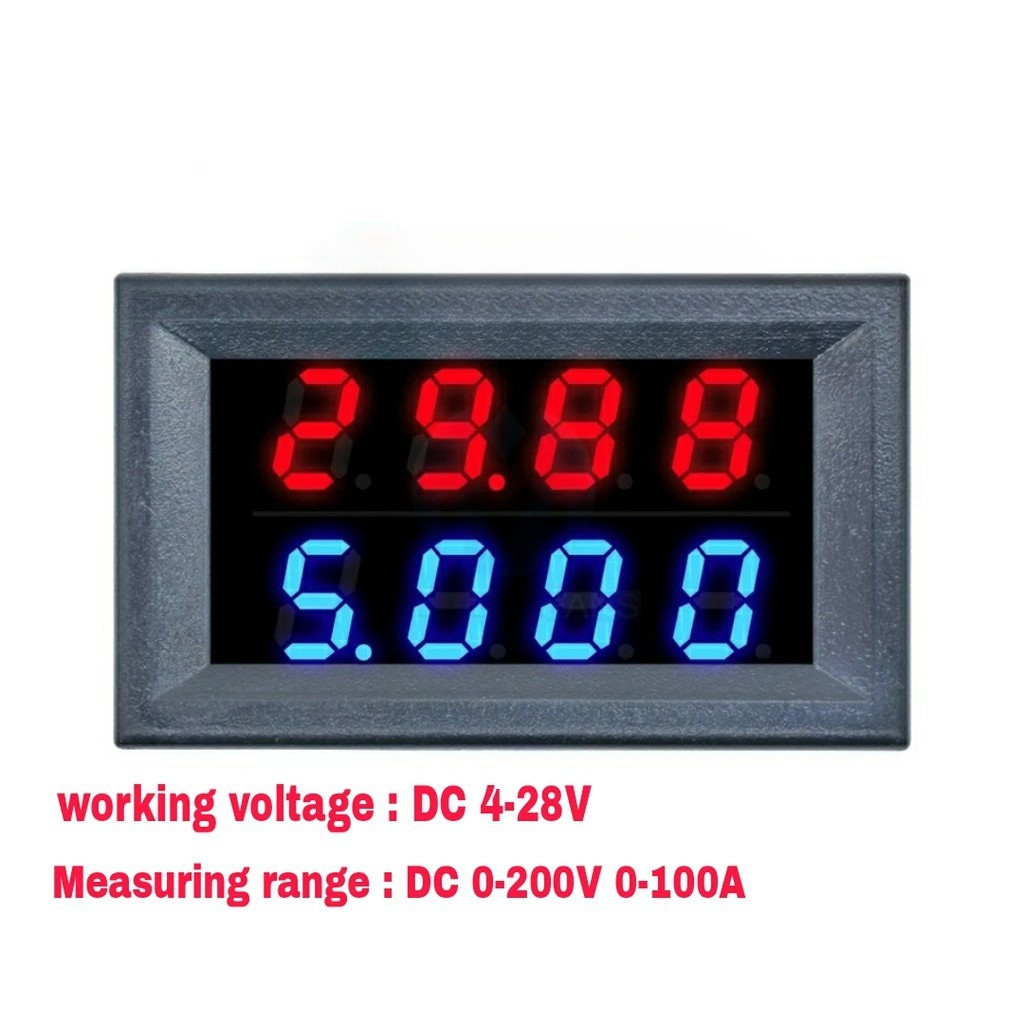 DC Voltage current Ammeter 4 digit dual volt ampere meter 0.28 inch Voltmeter