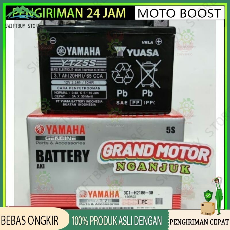 Aki Motor Yamaha Original YTZ5S Mio J Vixion Mio Soul Fino Soul GT Mio m3 X-ride Xeon Byson Jupiter 