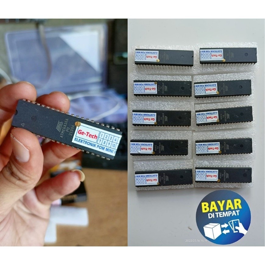 IC Atmega 16/32 CPU Pom Mini Isi Program Mesin Pertamini Digital Original