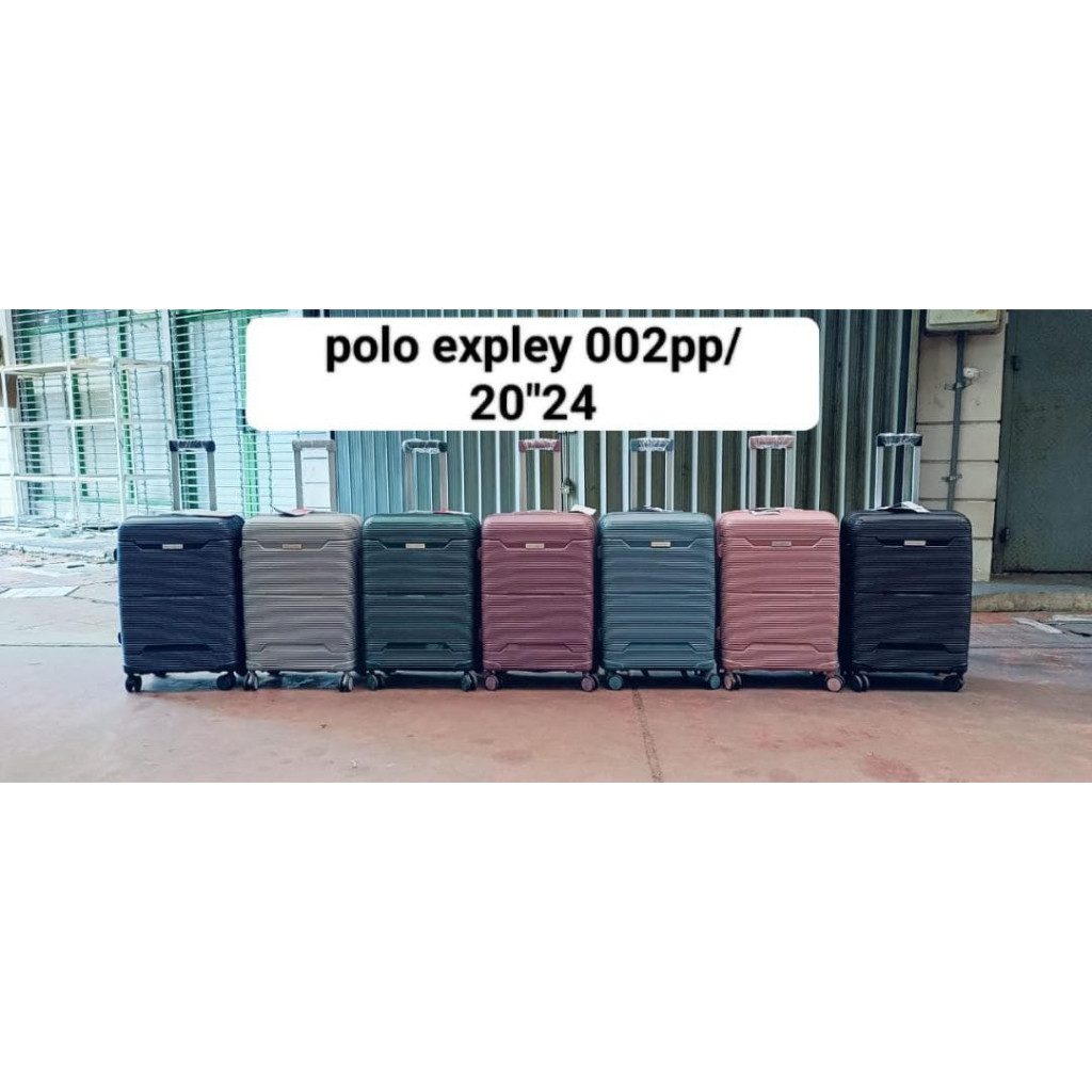 Original. Koper 20 Inch, 24 Inch Exspanding Bahan Lentur - Polo Expley