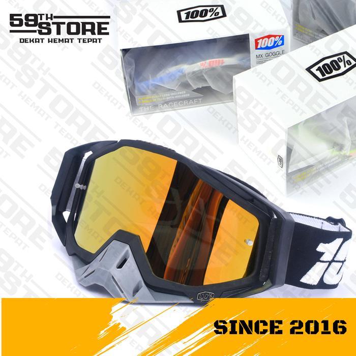 [ Promo ]  ||  Goggle 100% Kacamata Goggle 100 Trail Kacamata Goggle Cross Sepeda - BFNR