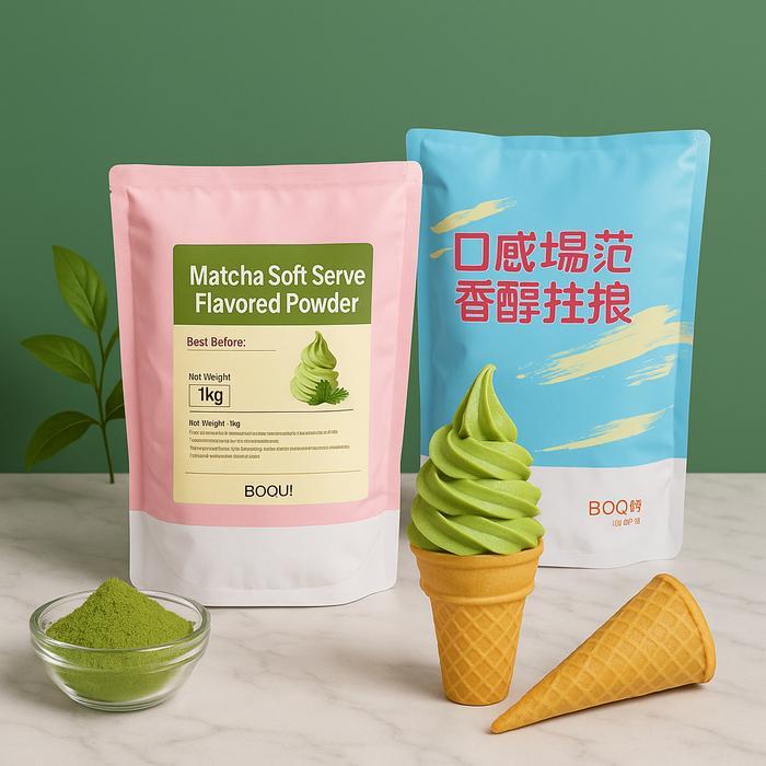 BODUO MATCHA ICE CREAM POWDER - Bubuk Es Krim Matcha Instan Murah Halal Distributror Resmi  - Mixue 
