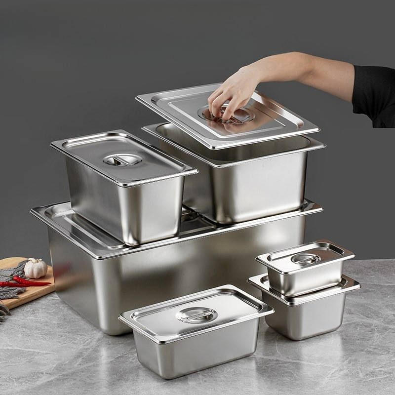 FoodPan Stainless Steel Wadah Makanan Stainless Premium / Food Storage Box Stainless / Food Pan Stai