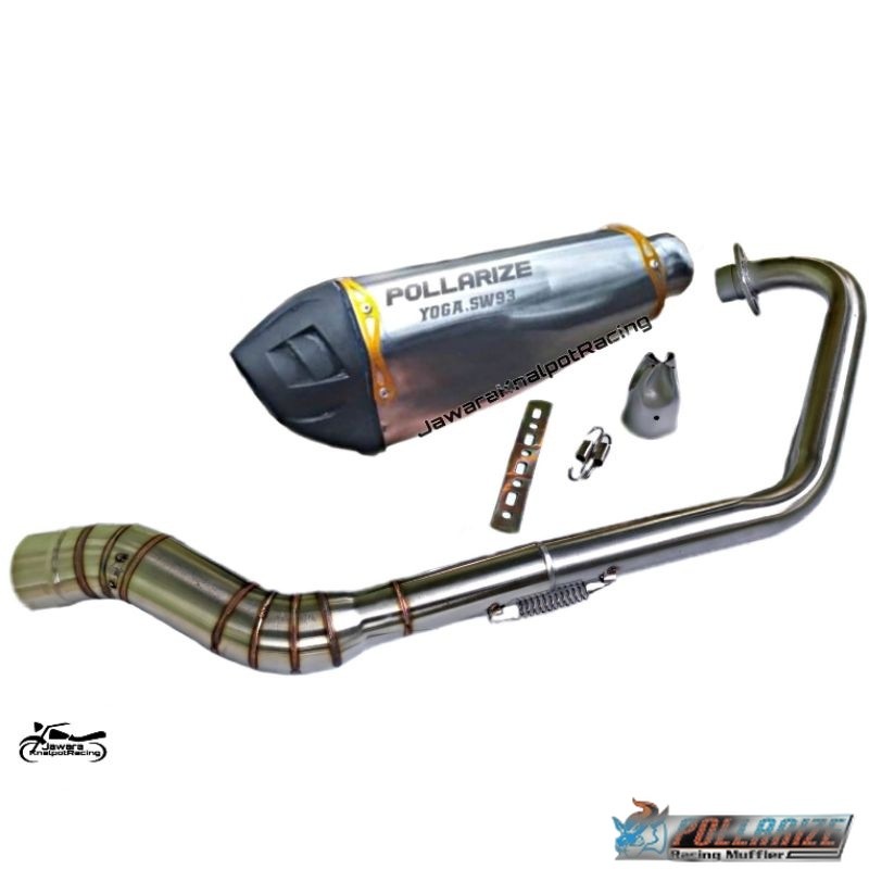 knalpot racing r9 austin stainless CUSTOM NAMA fullsistem cbr150r cb150r vixion byson verza mx cbr20