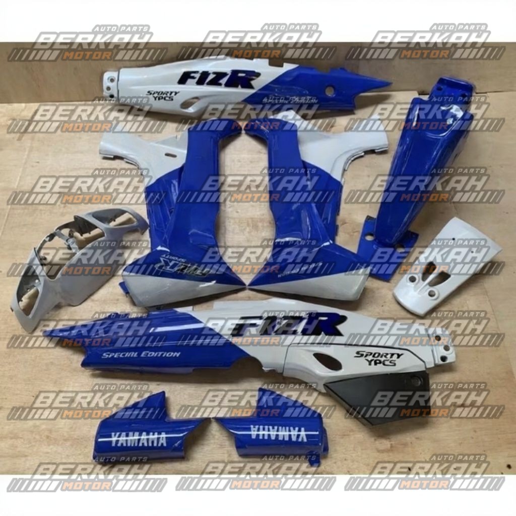 Fullset Body Halus Fizr Biru Merah Putih Body Set Yamaha F1zr Malboro Biru Putih