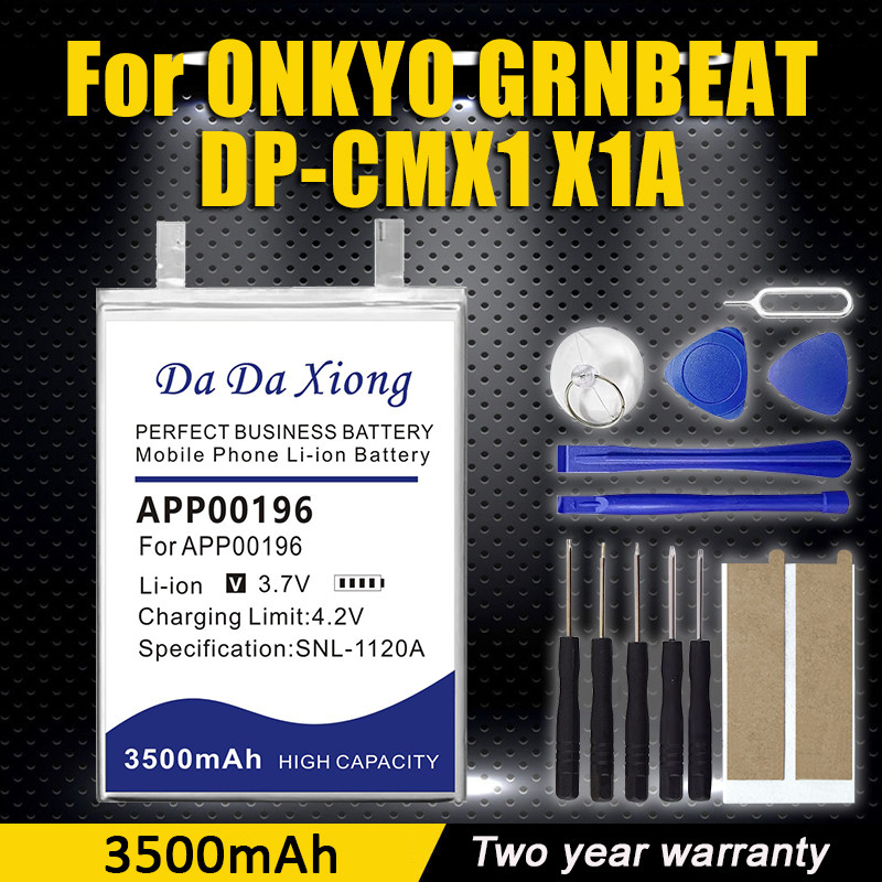 DaDaXiong New 3500mAh APP00196 For ONKYO GRNBEAT DP-CMX1 X1A Player Cell Battery