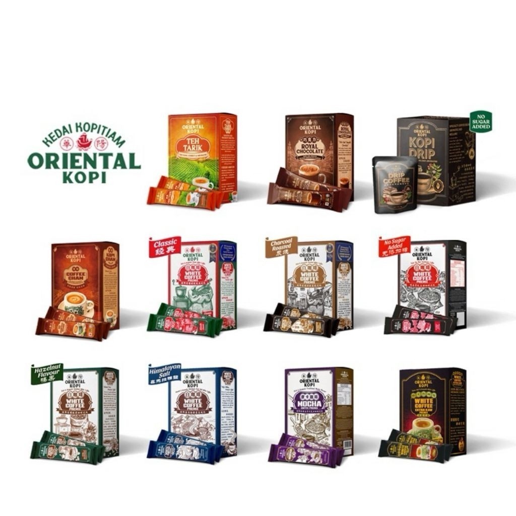 Oriental Kopi Malaysia. Kopi Oriental. Oriental Coffee. Semua Varian