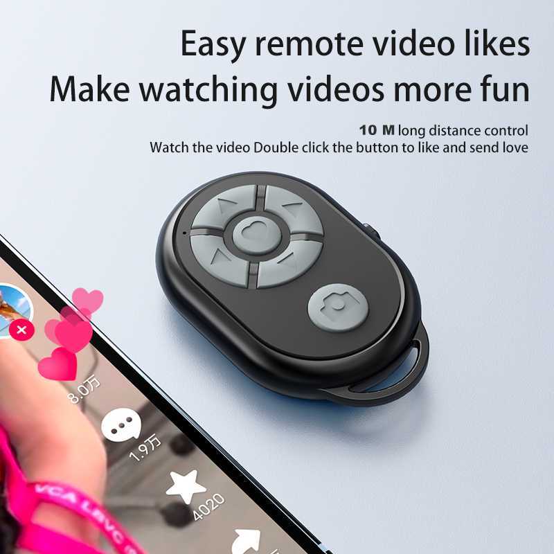 Tombol Remot Bluetooth Kamera HP Universal TaffSTUDIO Original Vlogger Set