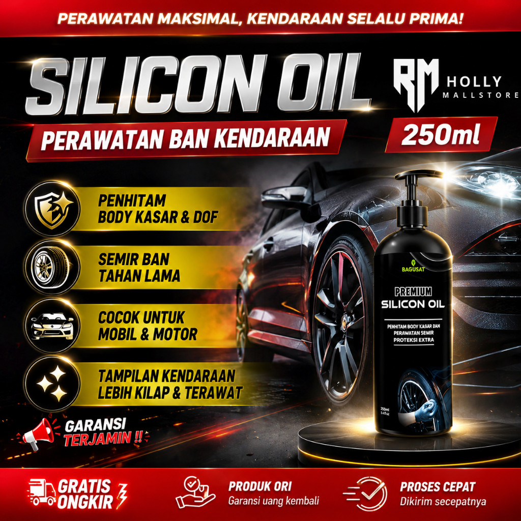 PROMO Semir Ban Mobil SILICON OIL Tahan Lama Semir Ban Motor /MOBIL