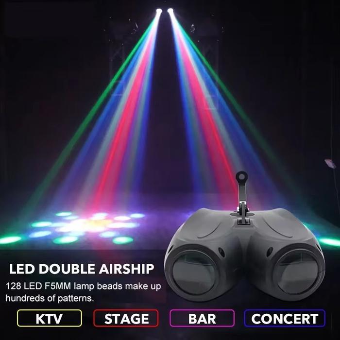 Lampu LED Laser Lighting Panggung Lampu Disko RGB Disco Kontrol Suara